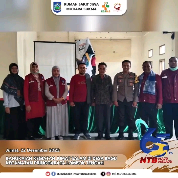 RANGKAIAN KEGIATAN JUMAT SALAM DI DESA BAGU KECAMATAN PRINGGARATA LOMBOK TENGAH